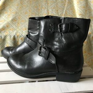 Black ankle boots